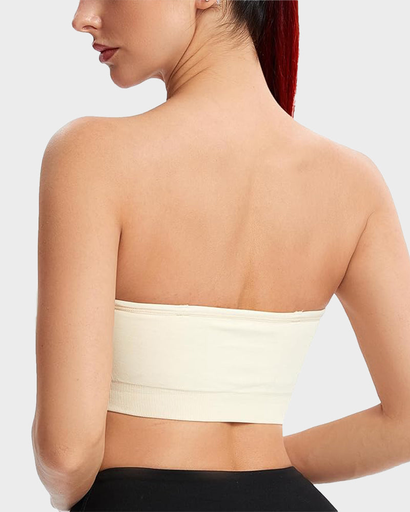 Non-Slip Seamless Strapless Bandeau Bra - FirmaHold