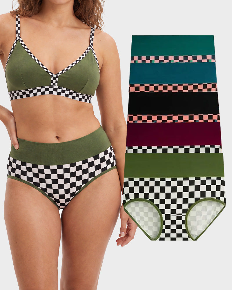 High-Waisted Cotton Briefs 5-Pack - FirmaSoft