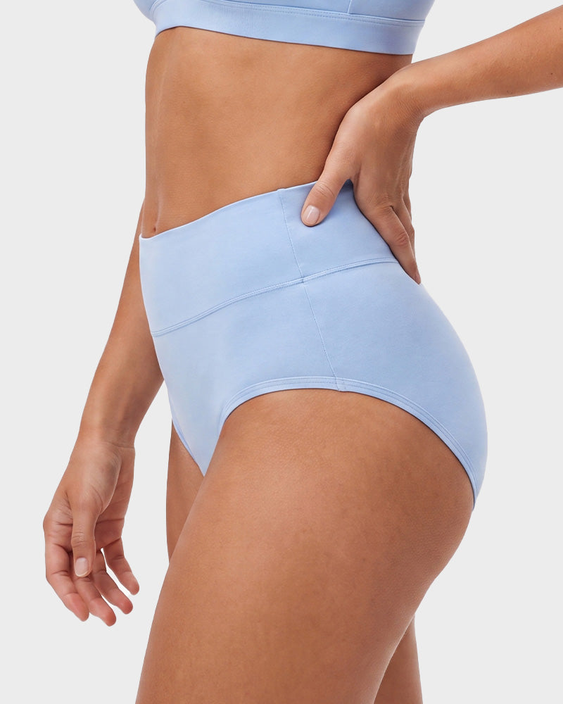 High-Waisted Cotton Briefs 5-Pack - FirmaSoft