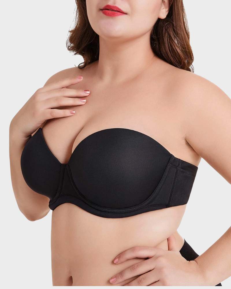 Underwire Bandeau Bra with Removable Straps - FirmFlex