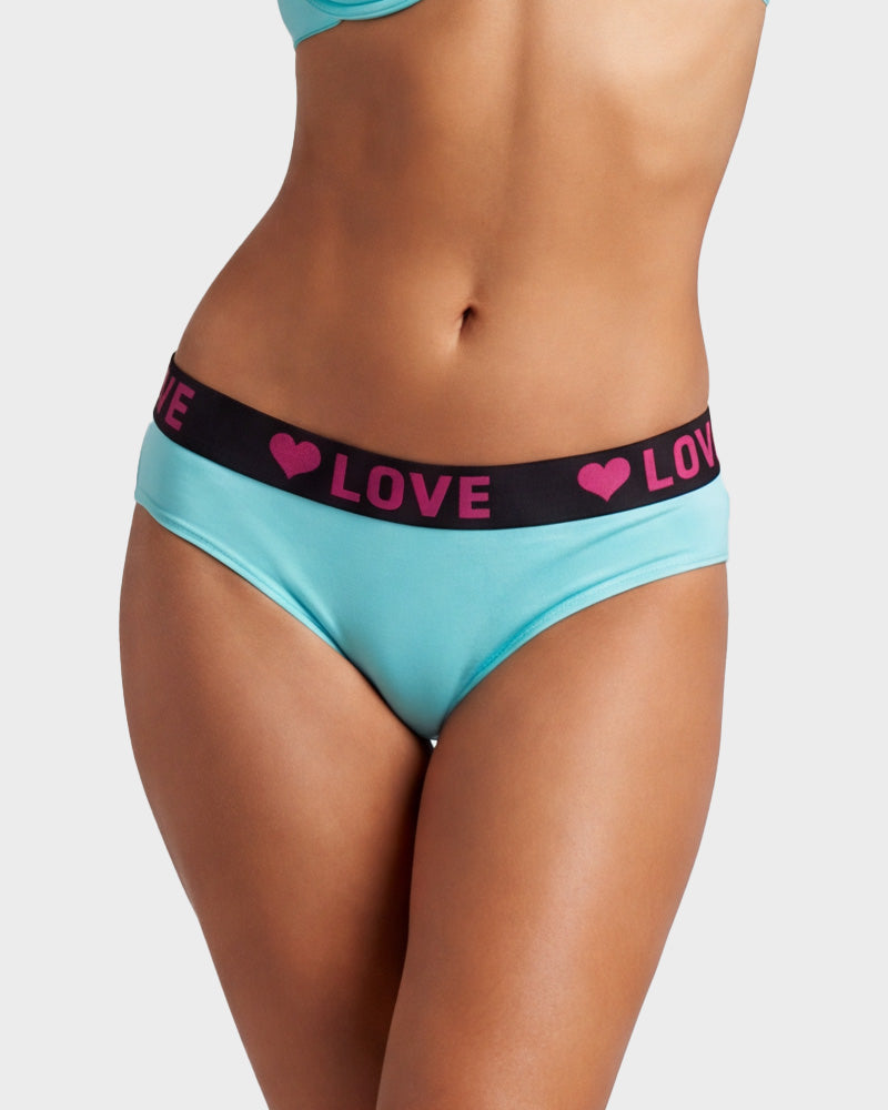 LOVE Print Cotton Bikini Knickers 6-Pack - FirmaSoft