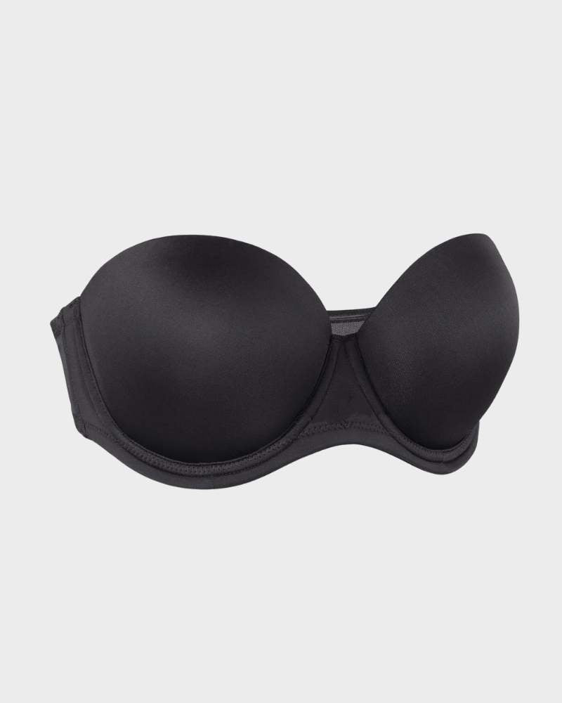 Underwire Bandeau Bra with Removable Straps - FirmFlex