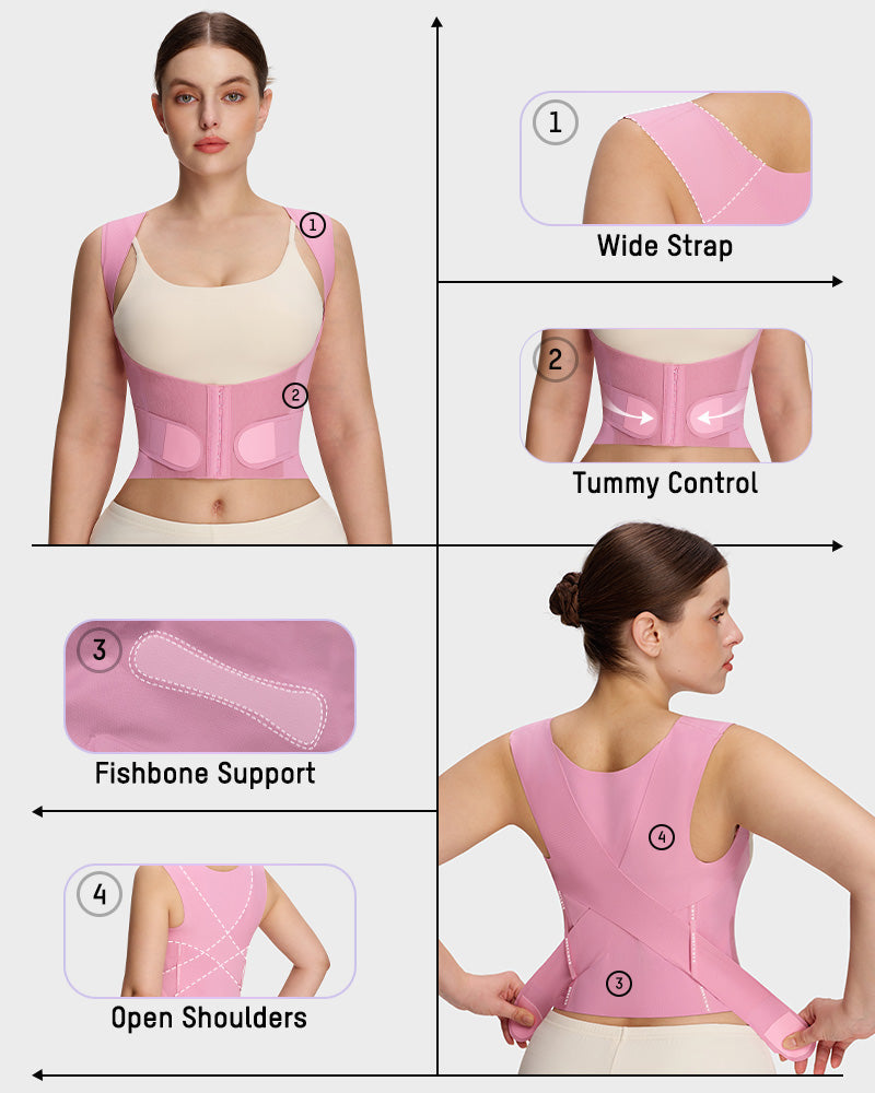 Adjustable Posture Corrector Shaping Vest - FirmaSculpt