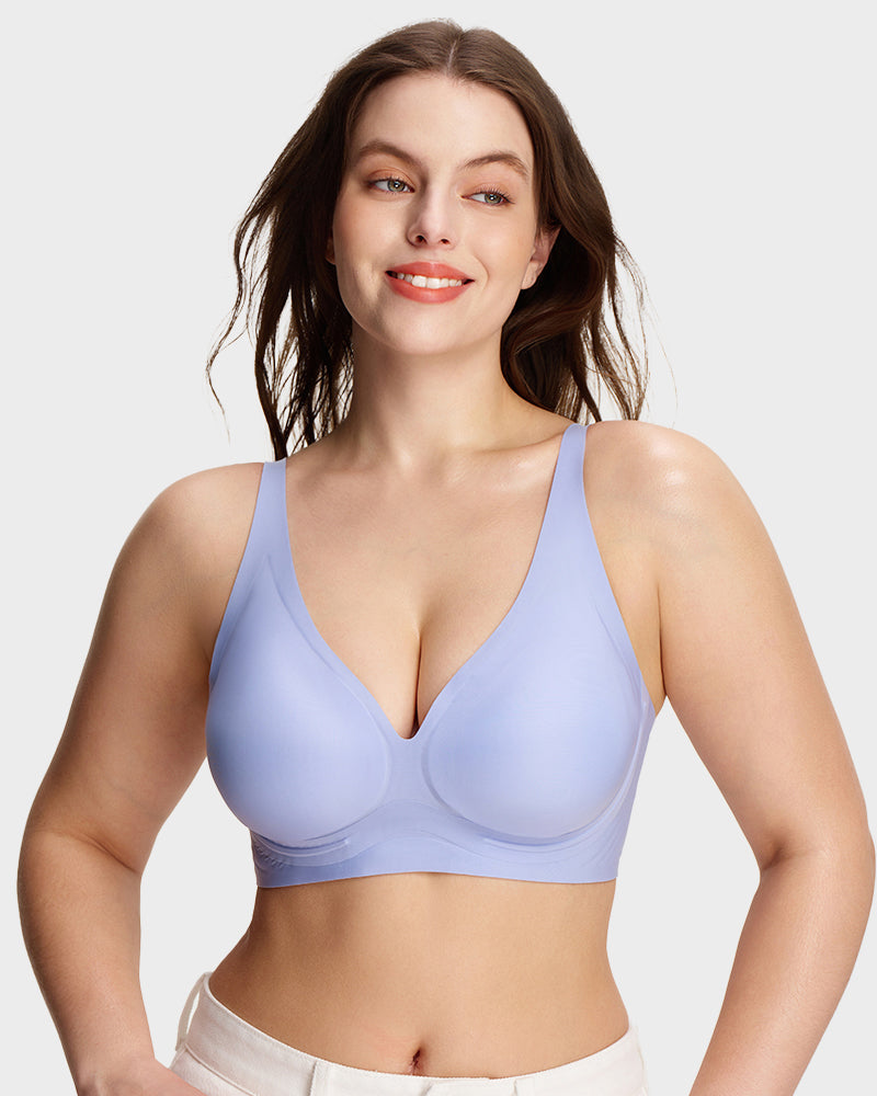 Supportive Wireless Deep-V Lift Bra - FirmaLift