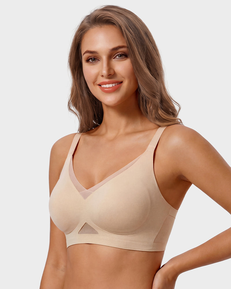 All-Day Wireless Mesh Comfort Bra - FirmaBreeze