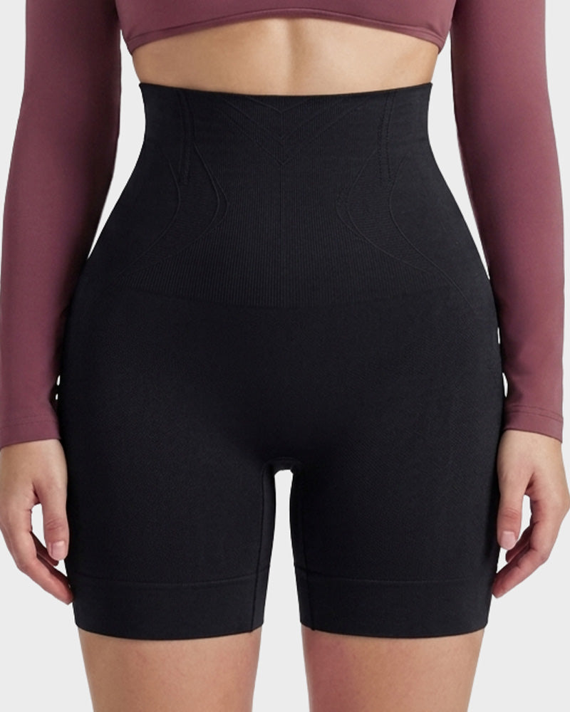 High-Waist Tummy Control Shaping Shorts - FirmaControl