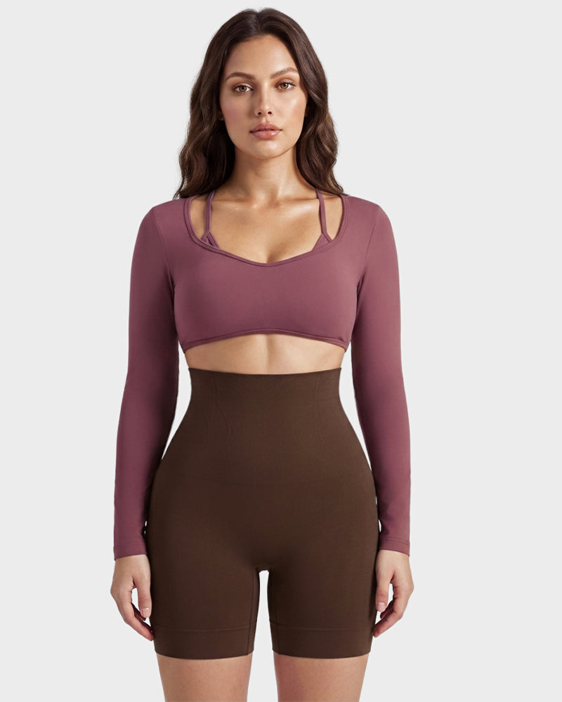 High-Waist Tummy Control Shaping Shorts - FirmaControl