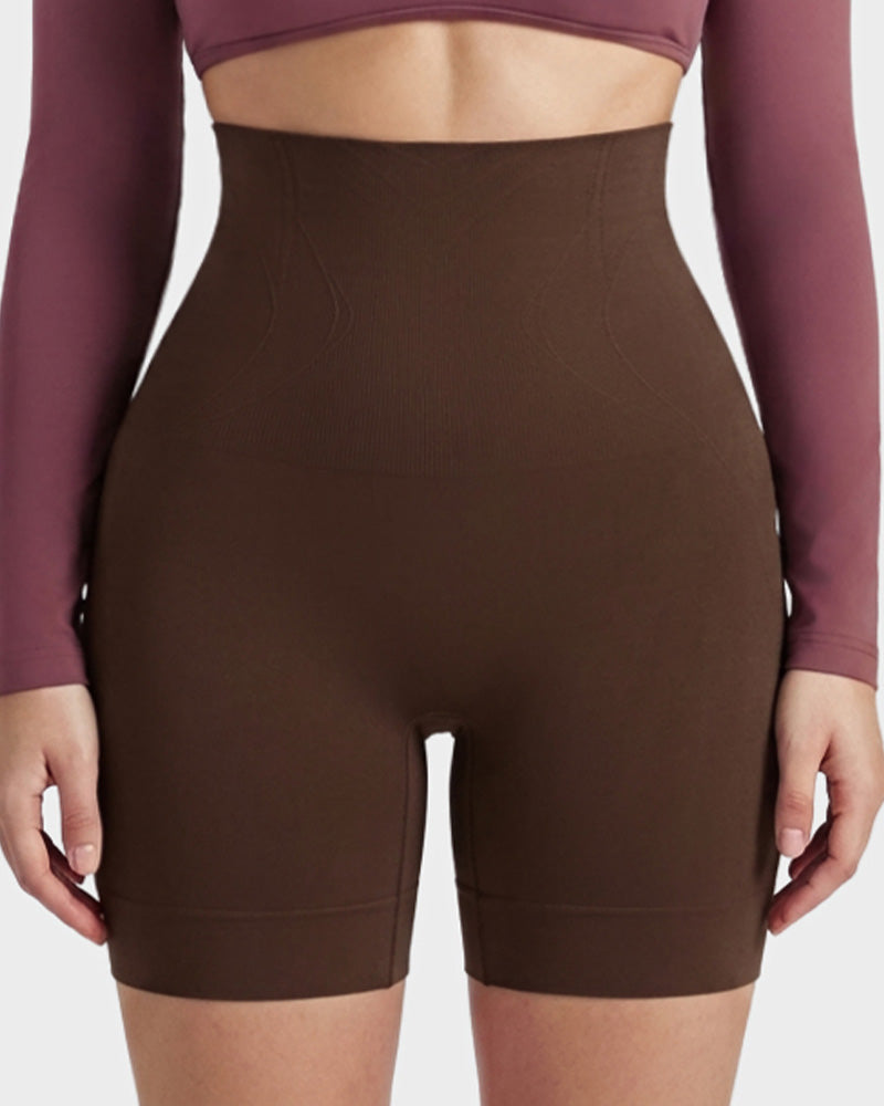 High-Waist Tummy Control Shaping Shorts - FirmaControl