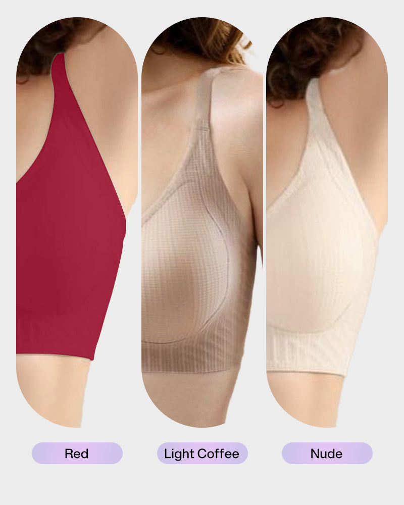 Wireless V-Neck Jelly Lift Bra - FirmaLift