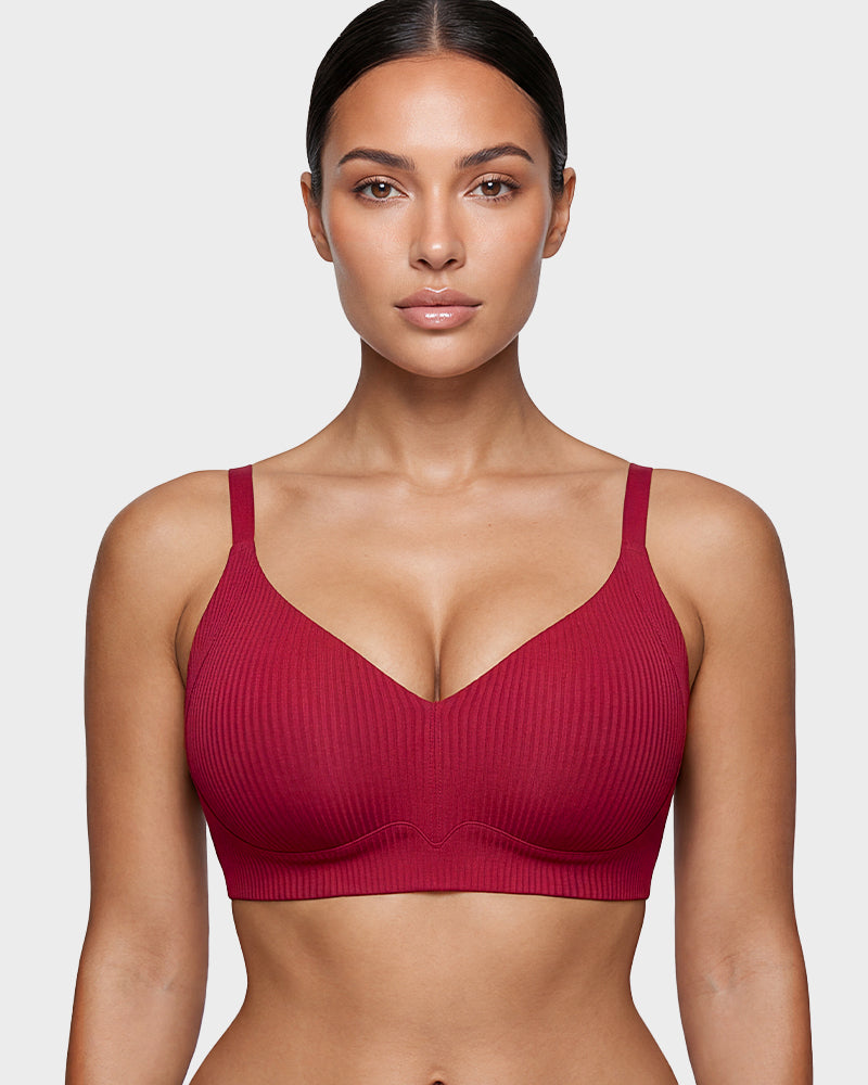 Wireless V-Neck Jelly Lift Bra - FirmaLift