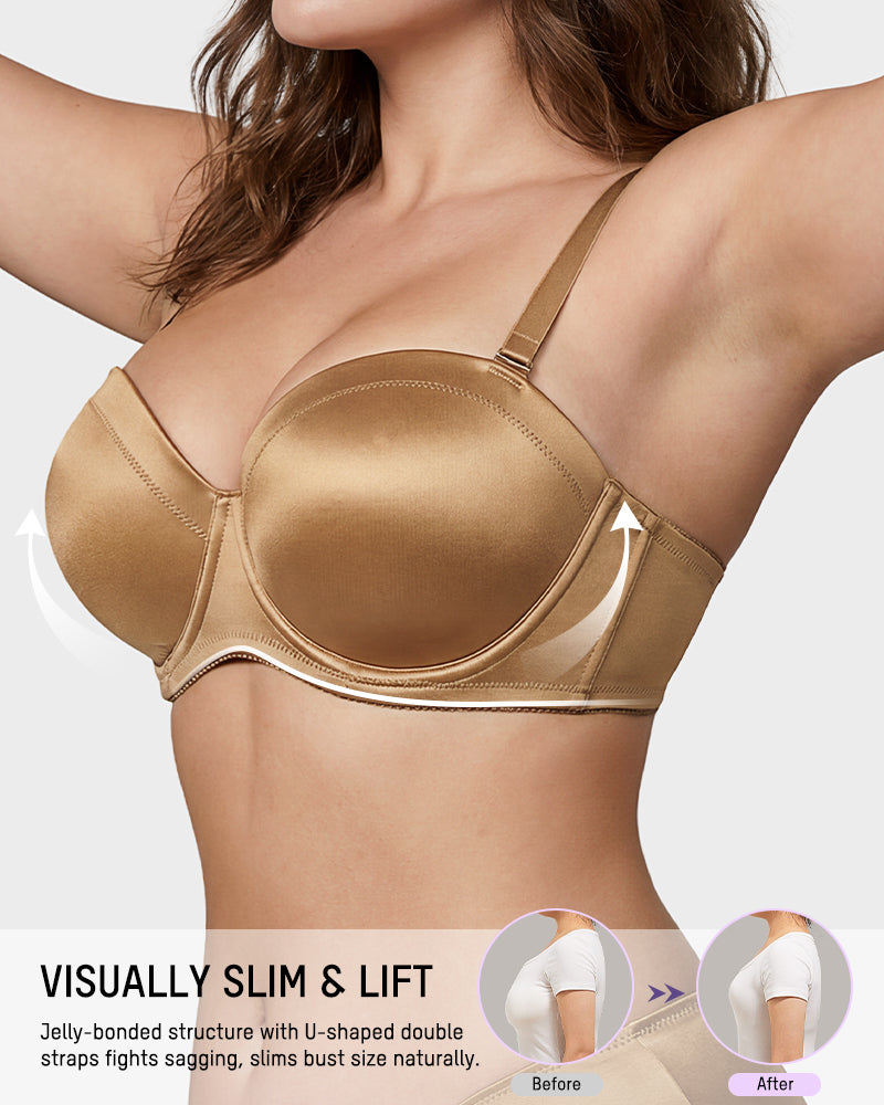 Unlined Push-Up Bra with Removable Straps - FirmaFlex