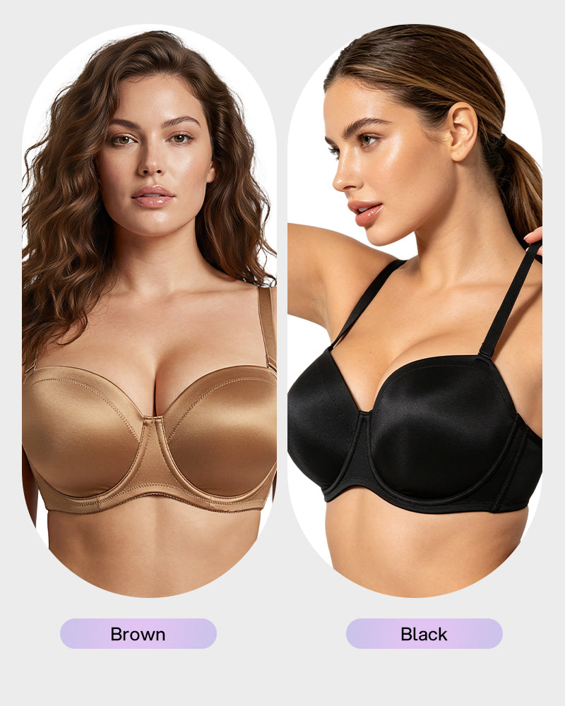 Unlined Push-Up Bra with Removable Straps - FirmaFlex