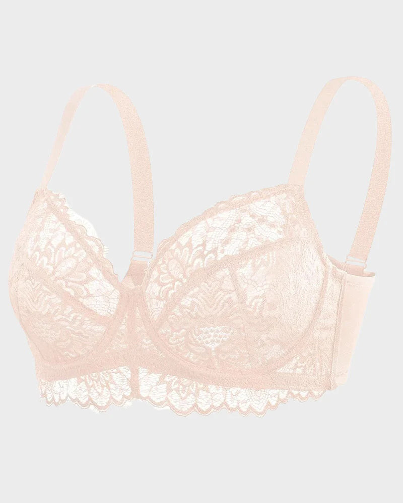 Ultra-Light Lace Underwire Push-Up Bra - FirmaLace