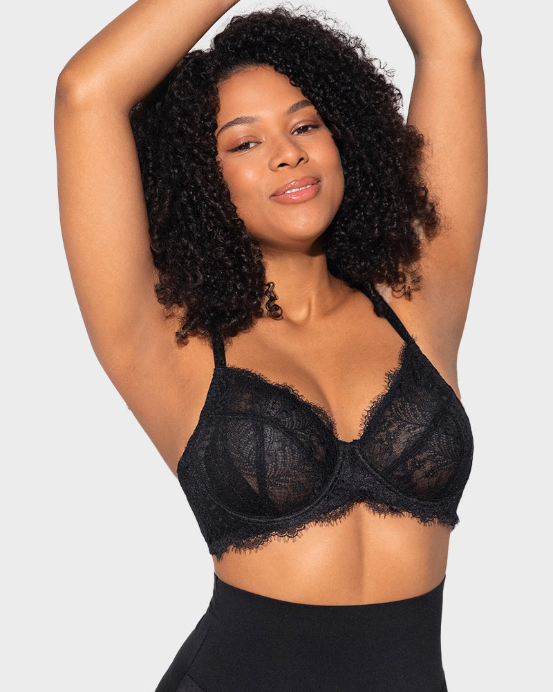 Ultra-Light Lace Underwire Push-Up Bra - FirmaLace
