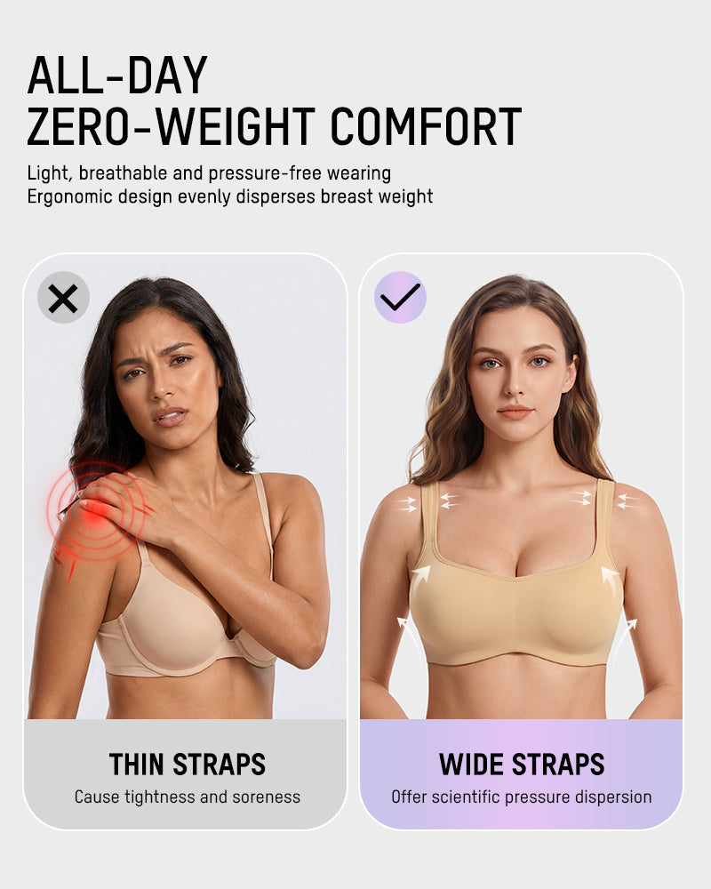 Cooling Square-Neck Underwire Bra - FirmaBreeze