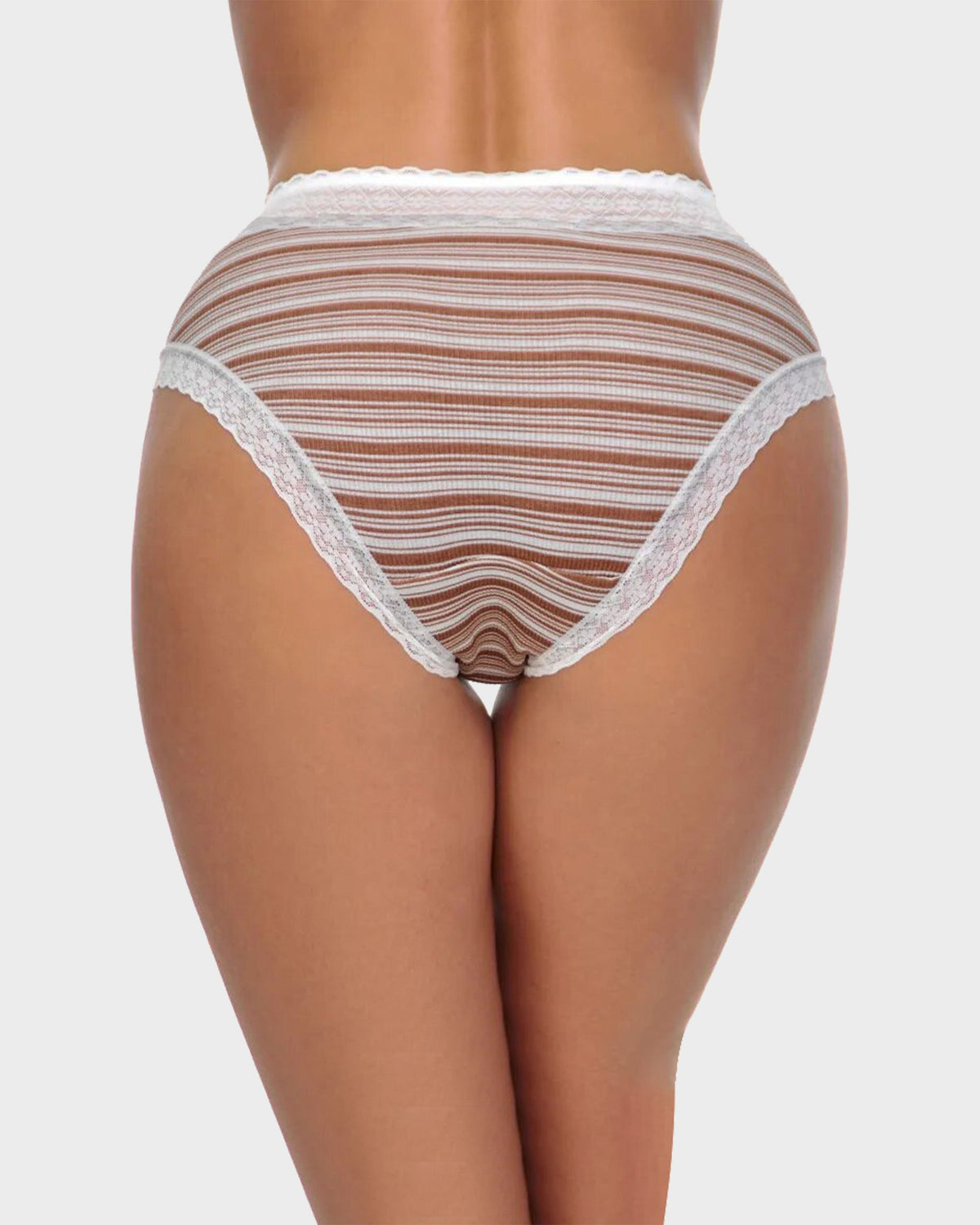 Seamless Lace Stripe Briefs 5-Pack - FirmaLace
