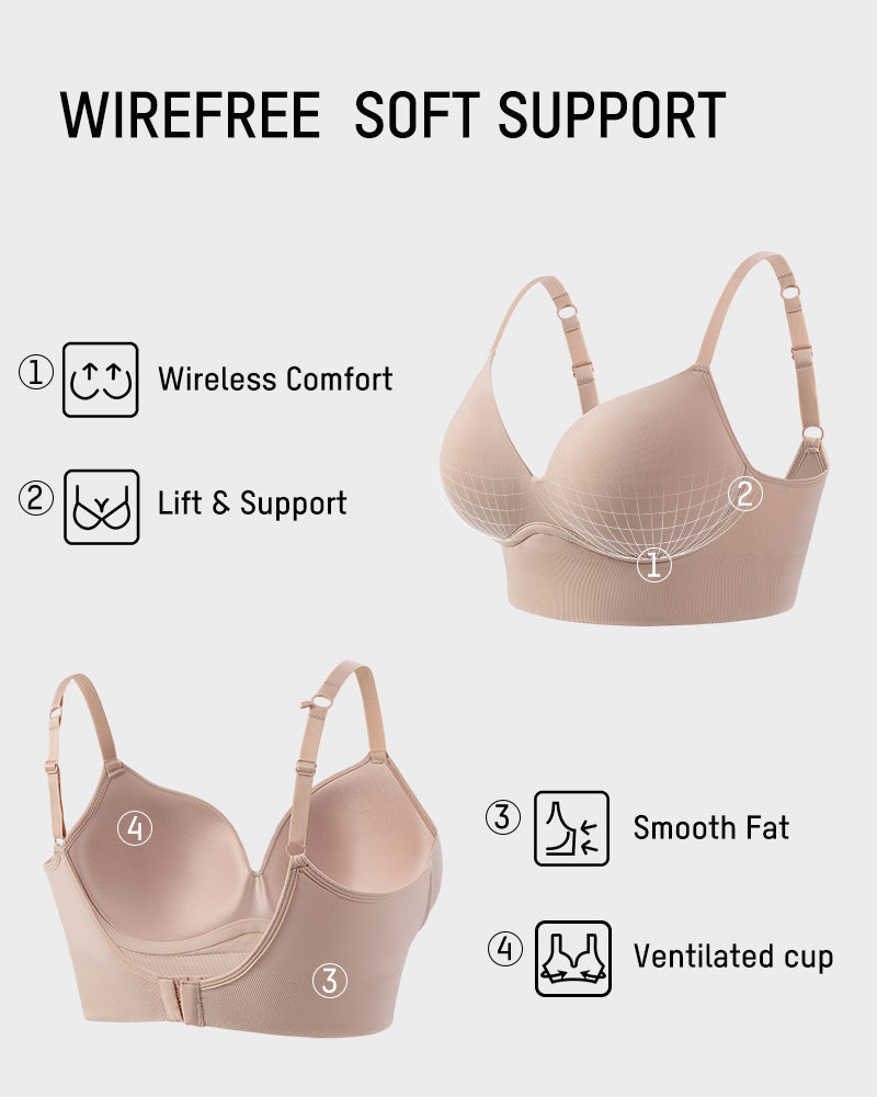Deep-V Wireless Lift Bralette - FirmaLift
