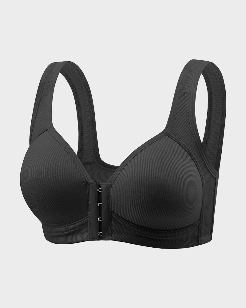 Easy-On Front Closure Wireless Support Bra - FirmaSoft