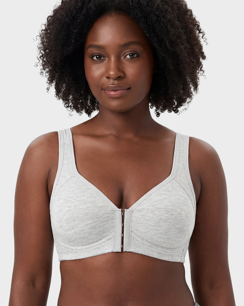 Easy-On Front Closure Wireless Support Bra - FirmaSoft