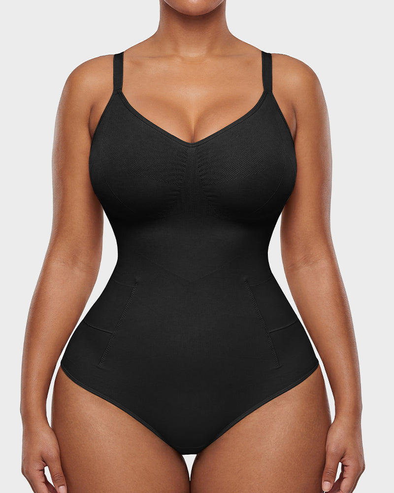 Deep-V Camisole Shaping Bodysuit - FirmaSculpt