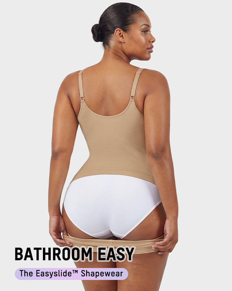 Deep-V Camisole Shaping Bodysuit - FirmaSculpt