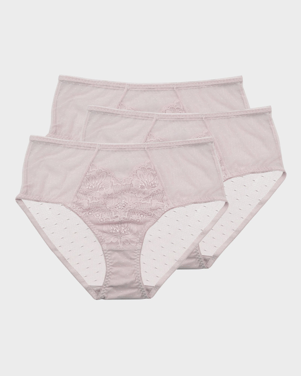 Floral Lace Brief Underwear 3-Pack - FirmaLace