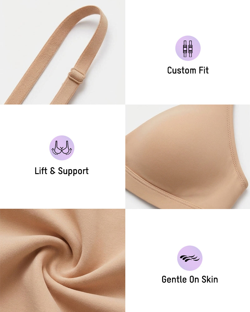 Wireless Plunge Comfort Bra - FirmaSoft