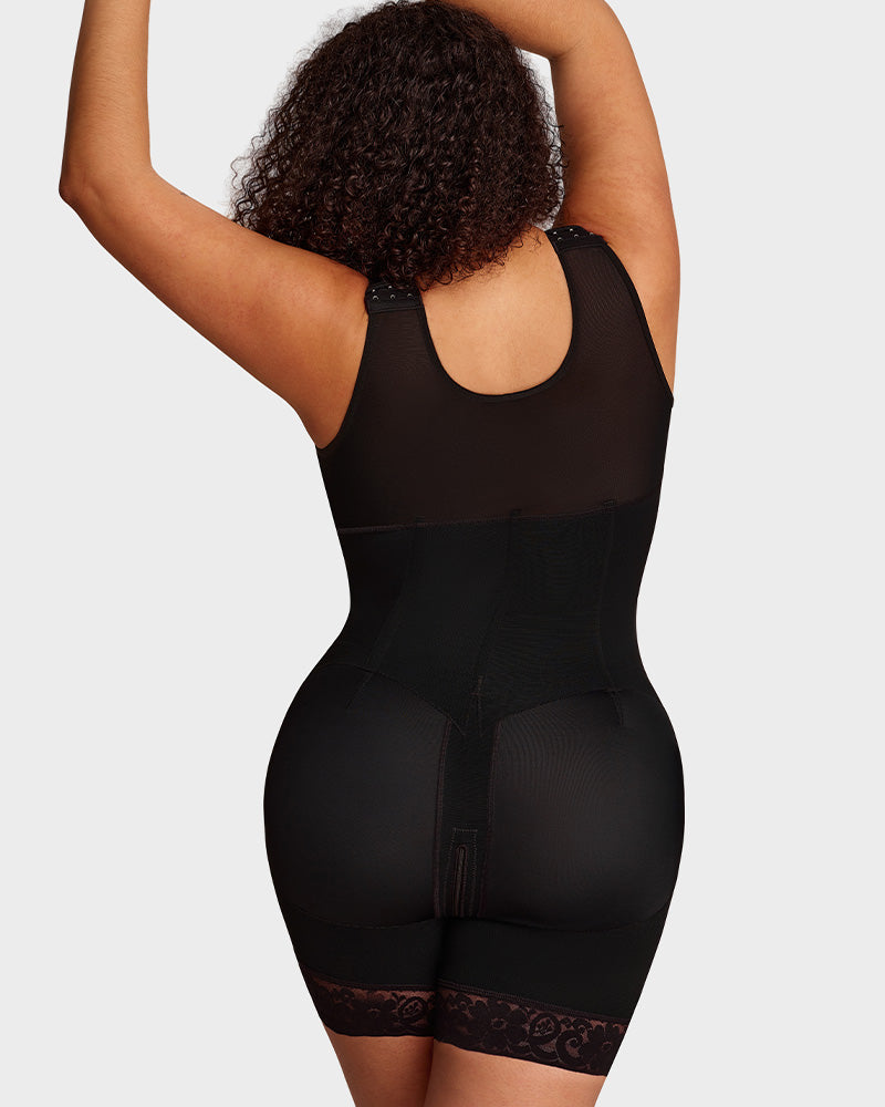 Double-Control Zip-Up Shaping Bodysuit - FirmaSculpt