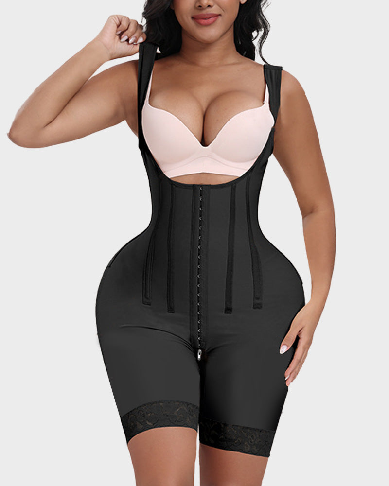 Colombian Shapewear Bodysuit with Bones - FirmaSculpt
