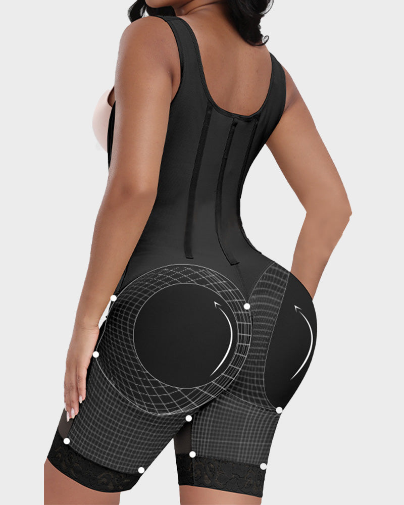 Colombian Shapewear Bodysuit with Bones - FirmaSculpt