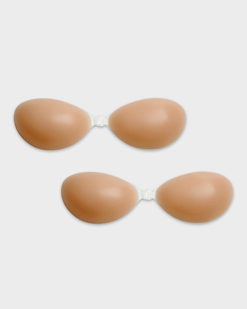 Front Closure Silicone Self-Adhesive Invisible Bra 2-Pack - FirmaHold