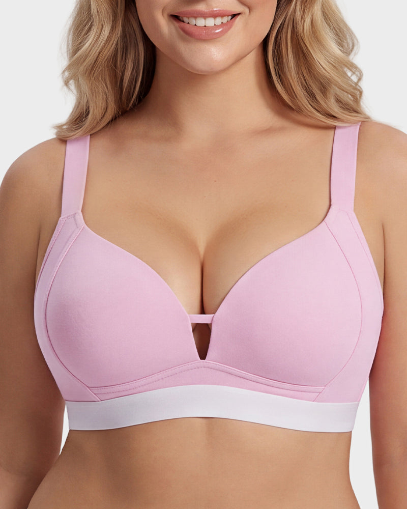 French Triangle Wireless Minimizer Bra - FirmaSmooth