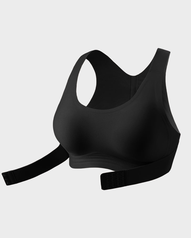 Front Closure Wireless Posture Bra with Cross Back - FirmaPosture