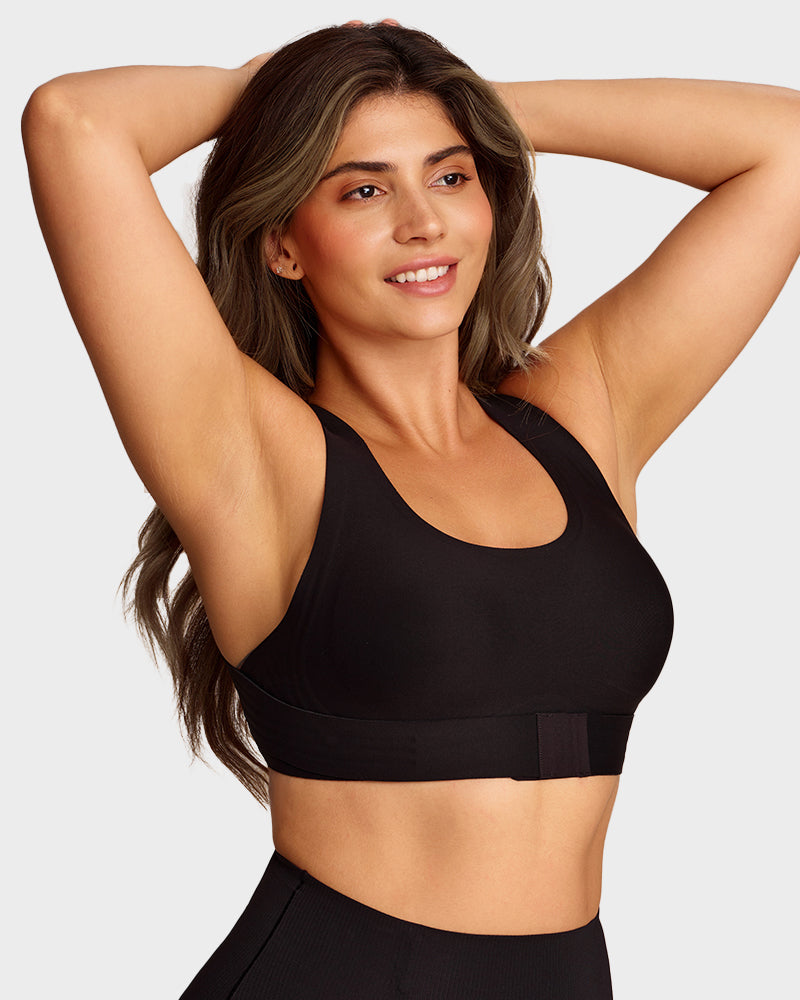 Front Closure Wireless Posture Bra with Cross Back - FirmaPosture