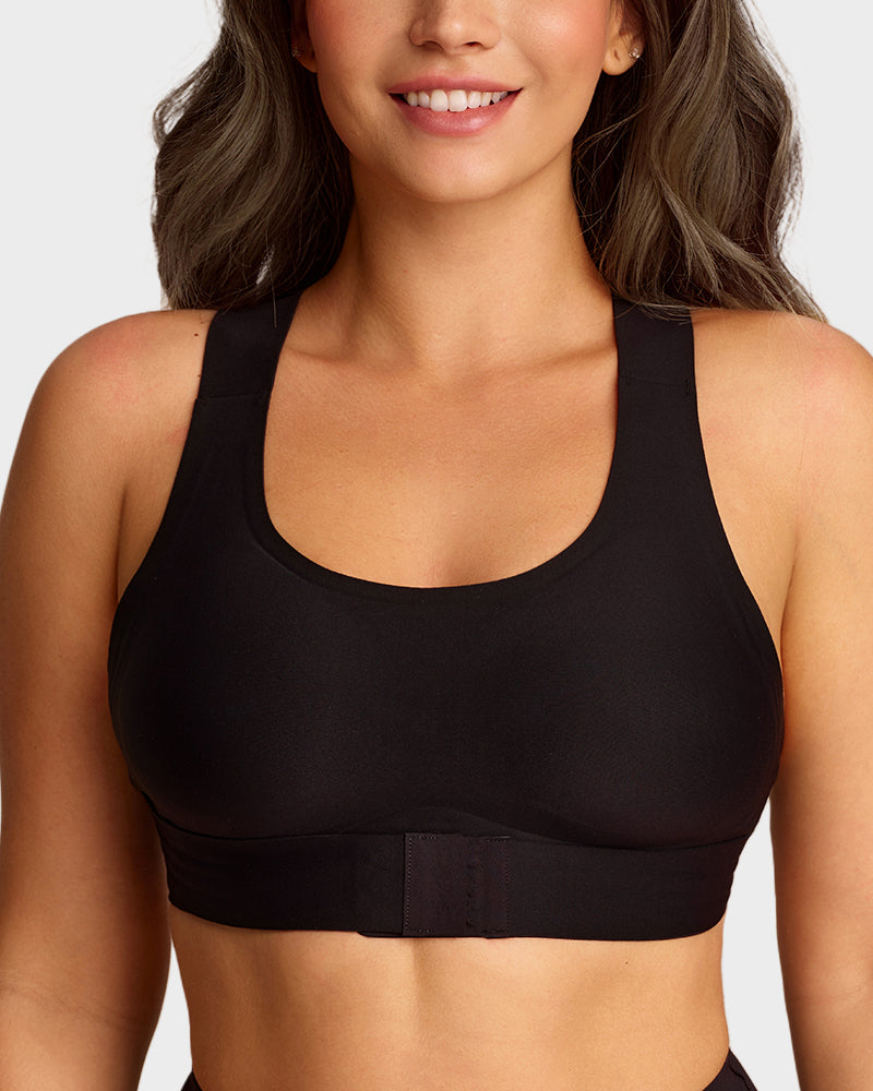 Front Closure Wireless Posture Bra with Cross Back - FirmaPosture