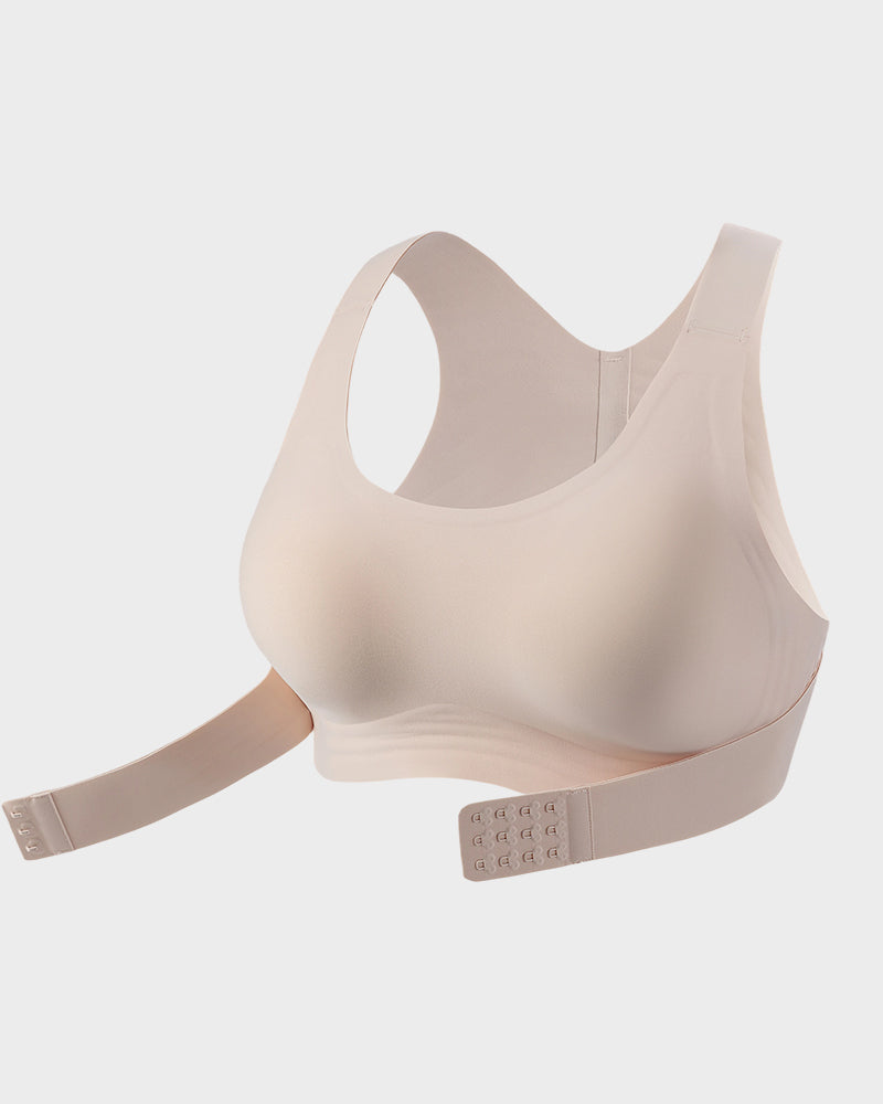 Front Closure Wireless Posture Bra with Cross Back - FirmaPosture