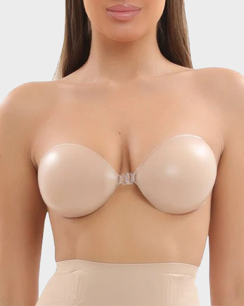 Front Closure Silicone Self-Adhesive Invisible Bra 2-Pack - FirmaHold