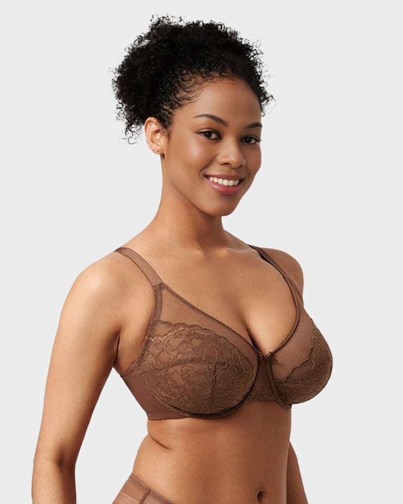 Full Coverage Lace Minimizer Bra - FirmaLace