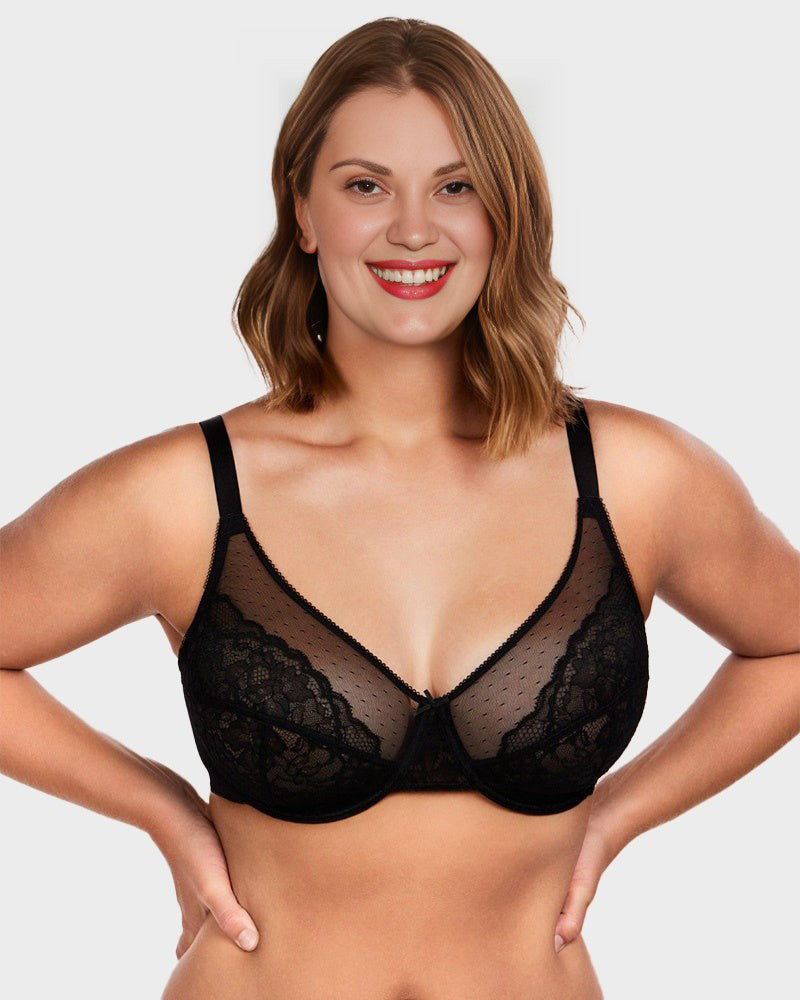 Full Coverage Lace Minimizer Bra - FirmaLace