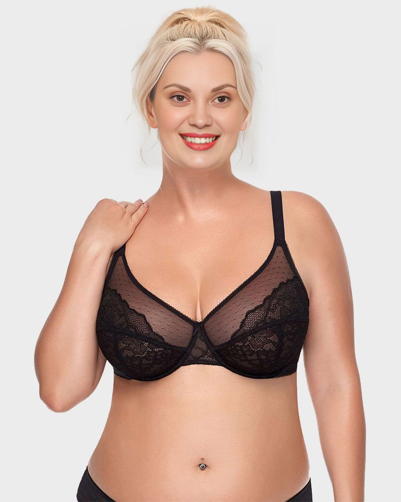 Full Coverage Lace Minimizer Bra - FirmaLace