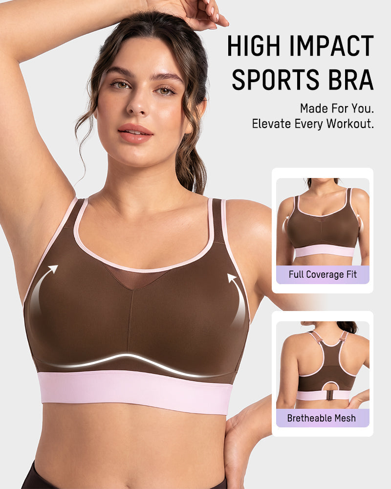 High-Impact Wireless Racerback Sports Bra - FirmaActive