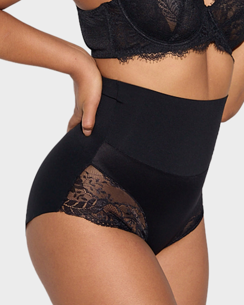 High-Waist Lace Shaping Knickers 3-Pack - FirmaControl