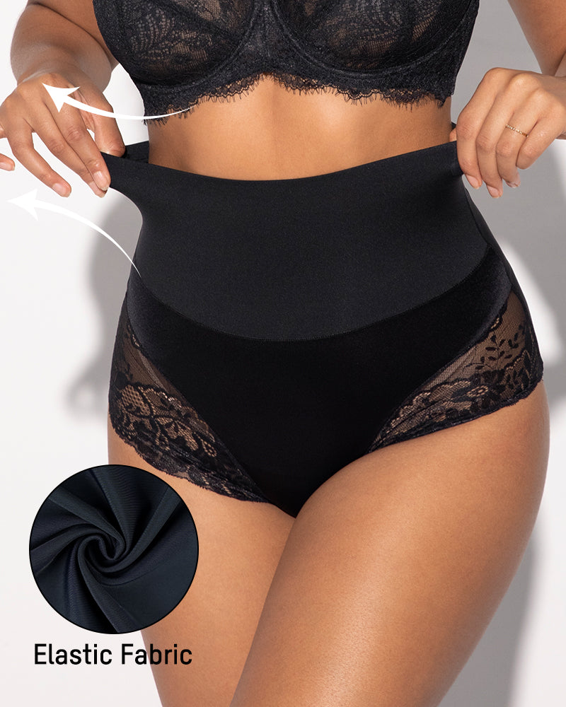 High-Waist Lace Shaping Knickers 3-Pack - FirmaControl