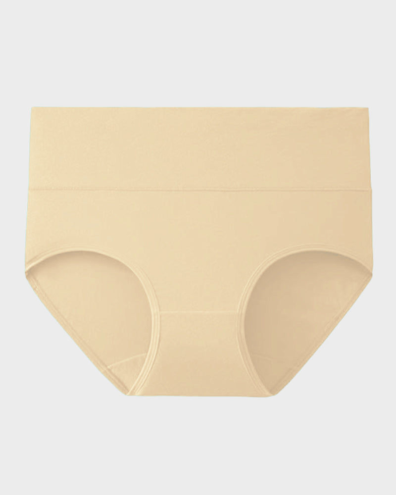 High-Waisted Full Coverage Cotton Briefs 4-Pack - FirmaSoft