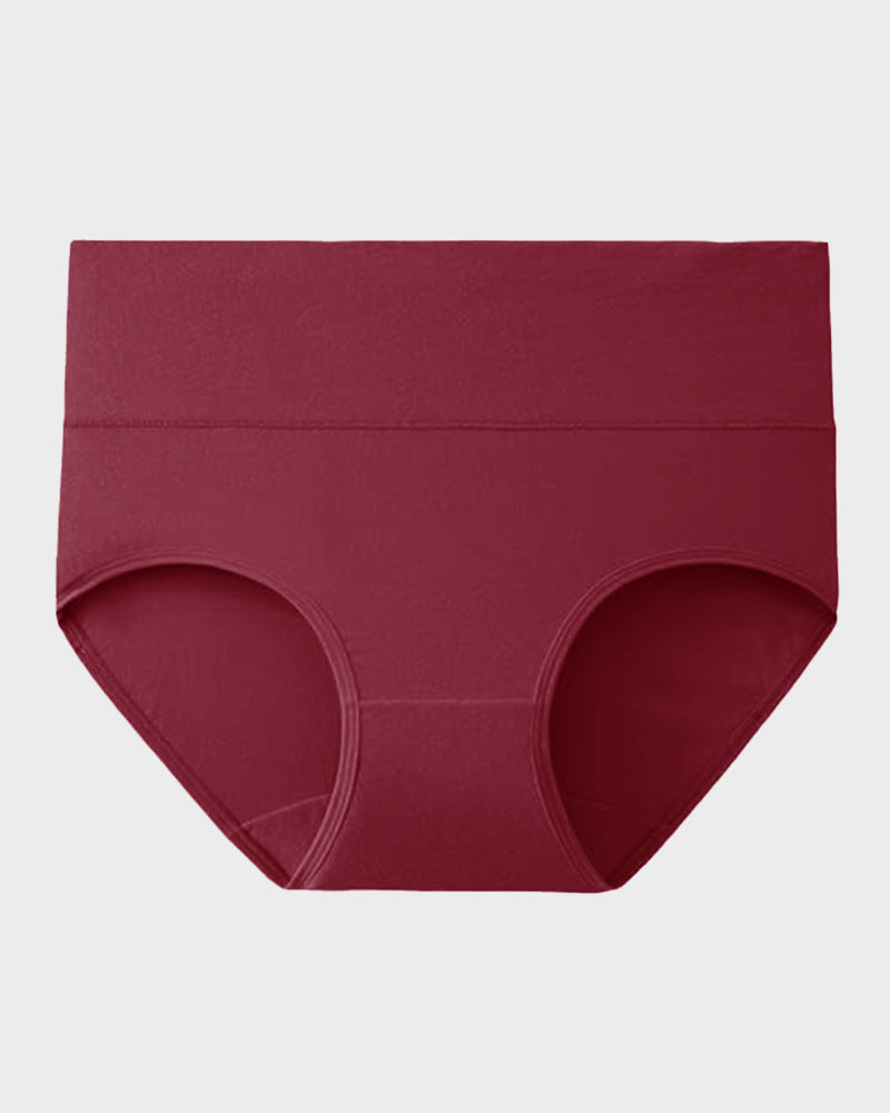 High-Waisted Full Coverage Cotton Briefs 4-Pack - FirmaSoft