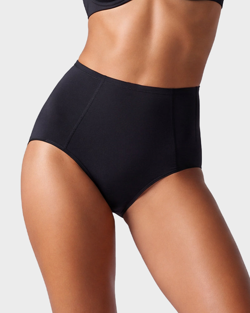 High-Waist Tummy Control Cotton Briefs 4-Pack - FirmaControl