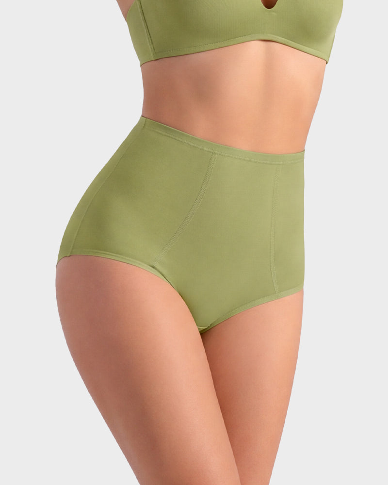 High-Waist Tummy Control Cotton Briefs 4-Pack - FirmaControl