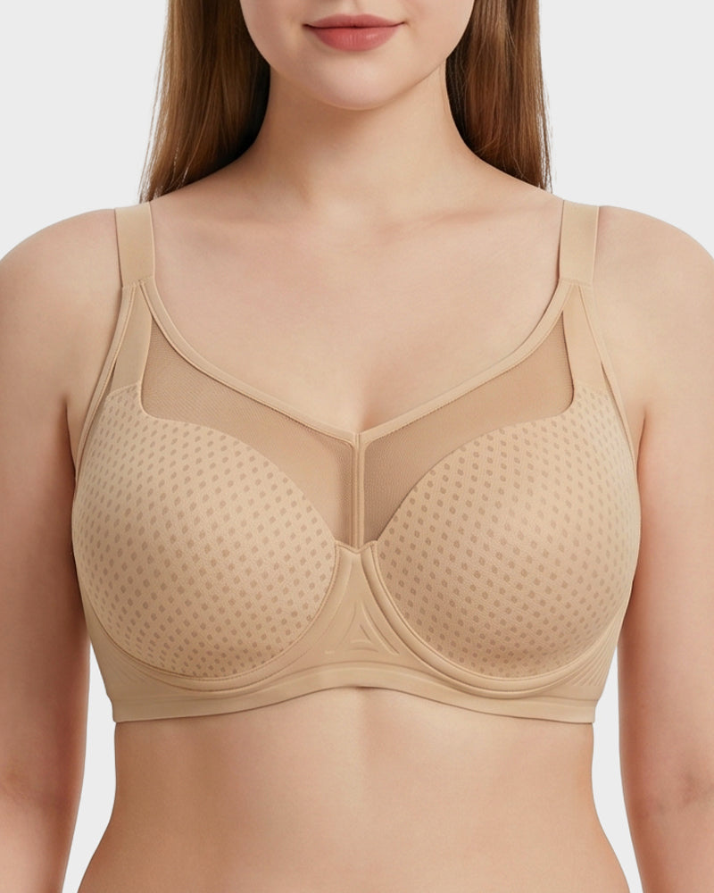 Mesh Underwire Minimising Bra - FirmaSmooth
