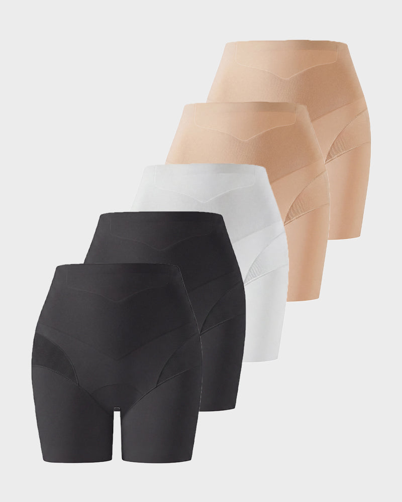 Invisible High-Waist Tummy Control Shaping Pants 5-Pack - FirmaControl