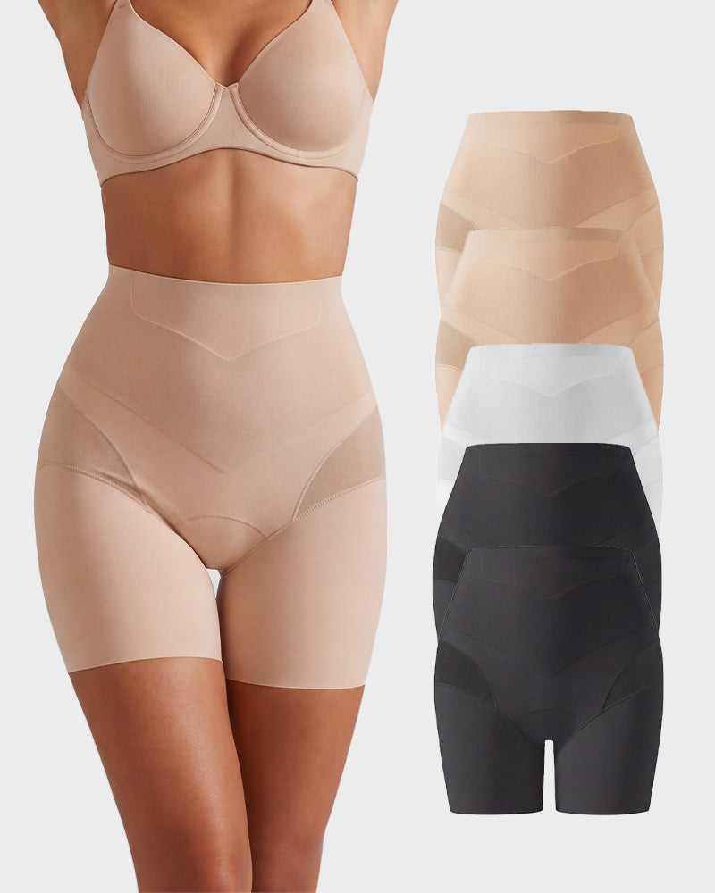 Invisible High-Waist Tummy Control Shaping Pants 5-Pack - FirmaControl